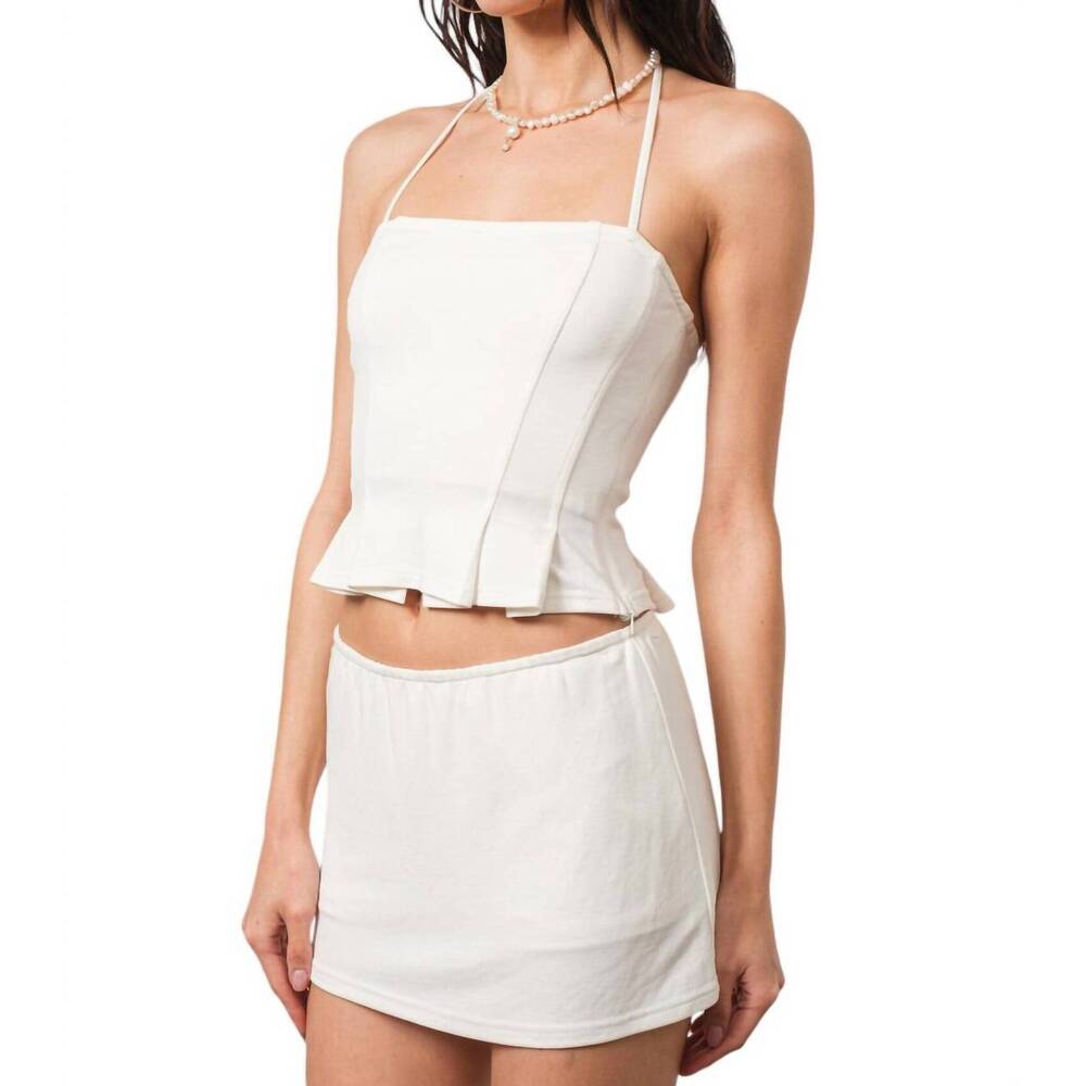 NEW LOUCIA lanikai halter top in white
